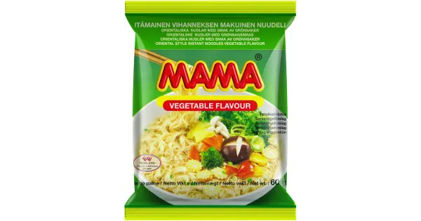 Mama idamaised köögiviljamaitselised kiirnuudlid 60 g