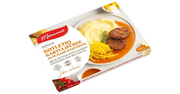 Mamma Kotletid Kartulipüree Ja Punase Kastmega