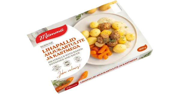 Mamma Lihapallid Ahjukartuli Ja Kastmega 400G