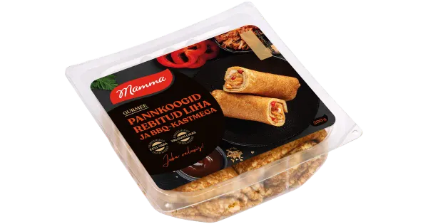 Mamma Pannkoogid Rebitud Liha Ja Bbq-Kastmega