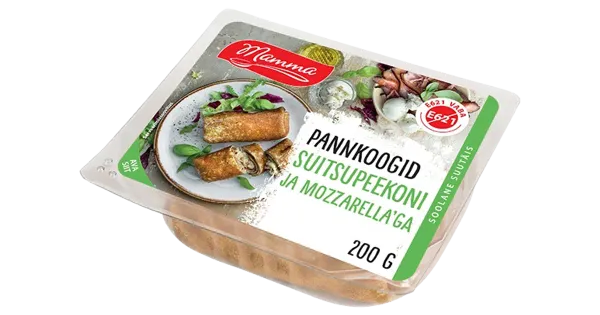 Mamma Pannkoogid Suitsupeekoni Ja Mozzarellaga