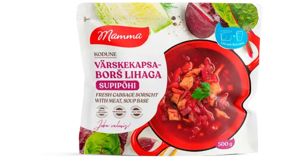 Mamma Värskekapsaborš Lihaga, Supipõhi 500 G