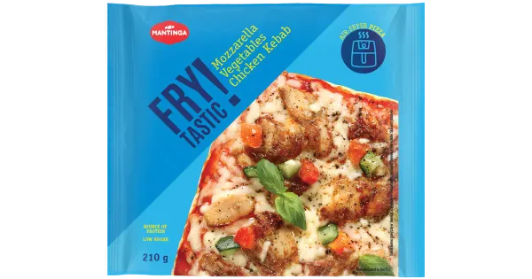 Mantinga Pitsa Kanakebabi Mozzarella ja Köögiviljadega 210 g