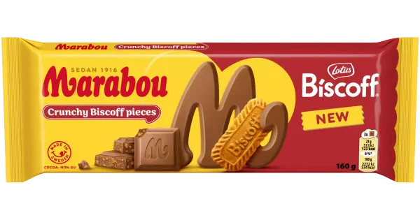 Marabou Biscoff piimašokolaaditahvel 160g
