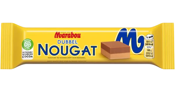 Marabou Dubbel Nougat šokolaadibatoon 43 g