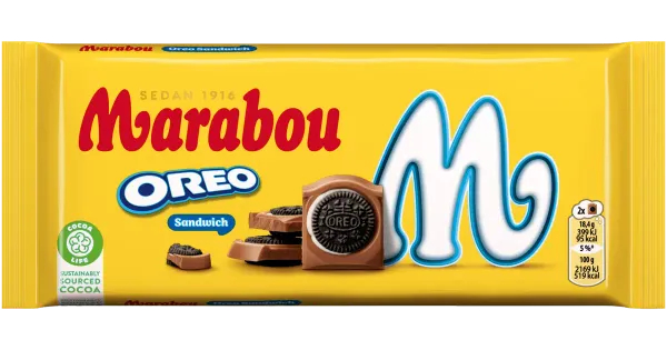 Marabou Oreo Sandwich piimašokolaad 92g