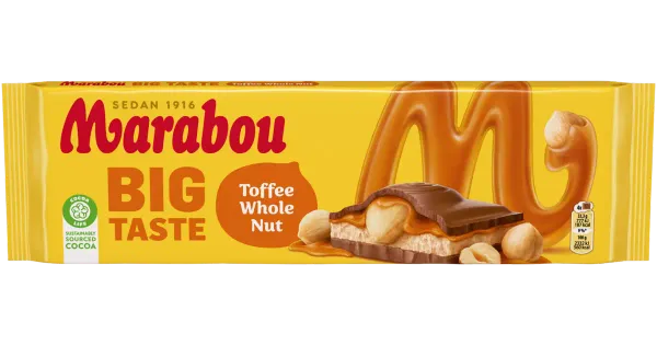 Marabout Toffee piimašokolaad tervete pähklitega 300g