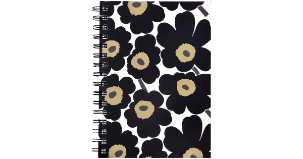 Marimekko märkmik a5 must