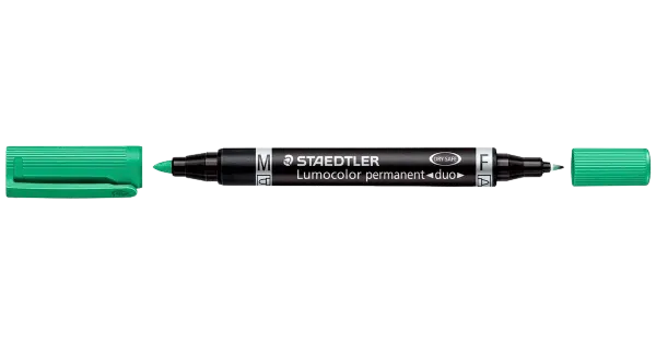 Marker lumocolor duo must, kahe otsaga 0