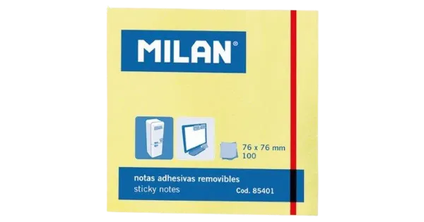 Märkmepaber milan kleepsuga 76x76mm
