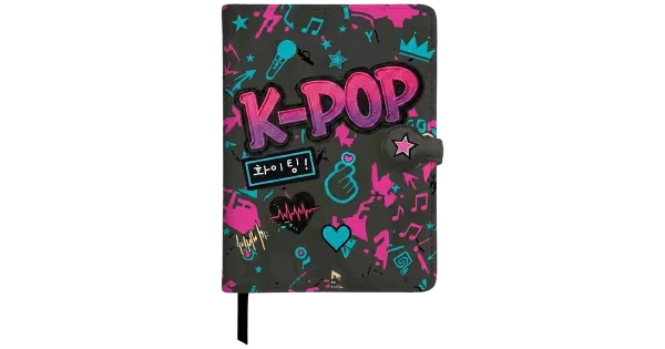 Märkmeraamat a5 magnetlukuga k-pop dark