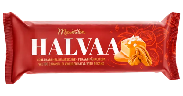 Marmiton soolakaramellimaitseline halvaa pekaanipähklitega 150g