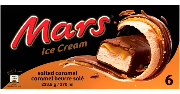 Mars Jäätis soolakaramelliga 6-pakk 223,8 g/270 ml