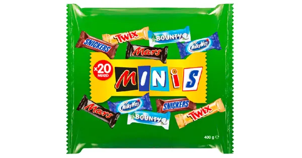 Mars Mixed Minis šokolaadide kommikott 400g