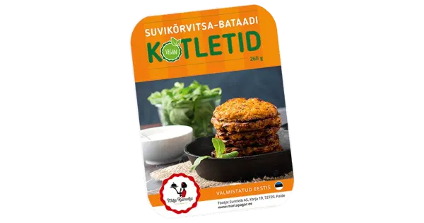 Marta pagar Kotletid Suvikõrvits-Bataat (Vegan) 260G