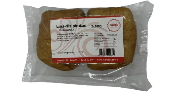 Marta Pagar Liha-Riisipirukas Õlis 2x100 G