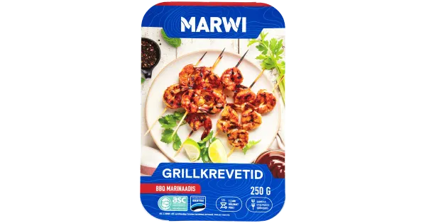 Marwi grillkrevetid BBQ marinaadis 250g