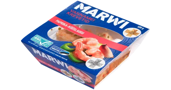 Marwi Vannamei Krevetid Paprika-Küüslaugu 100G