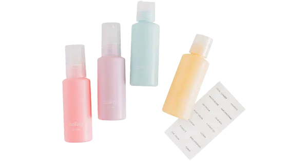 Matkapudelid Cailap värvilised 40ml 4tk