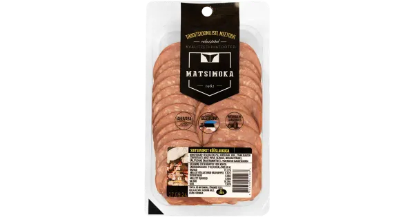 Matsimoka Suitsuvorst Küüslauguga Viilutatud 110 G