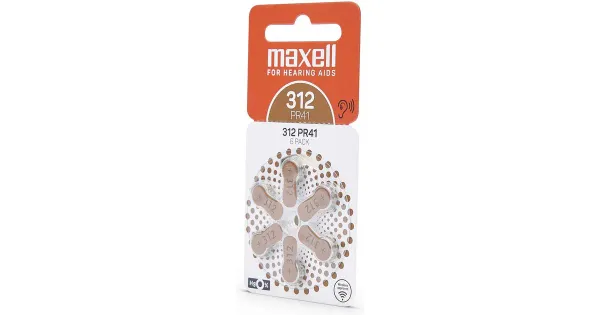 Maxell kuuldeapaaradi patarei 312 6 tk