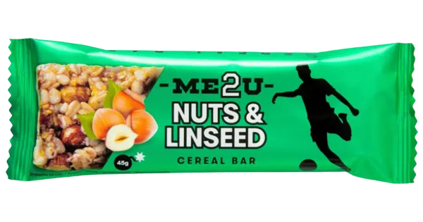 ME2U teraviljabatoon Pähklid ja linaseemned 45 g