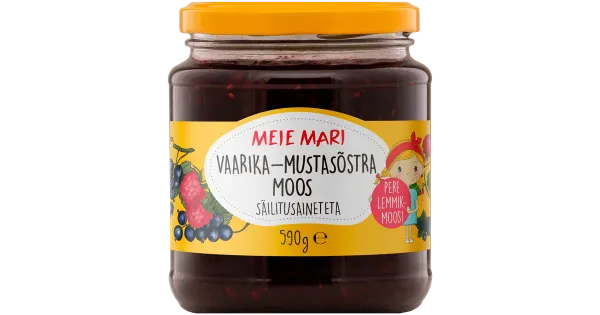 Meie Mari vaarika-mustasõstramoos 590g