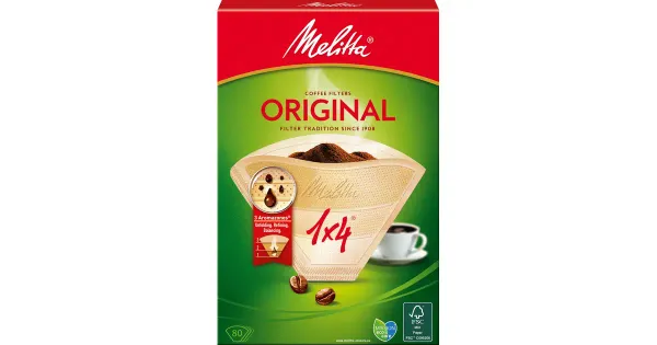 Melitta Kohvifilter 1x4/80, pruun