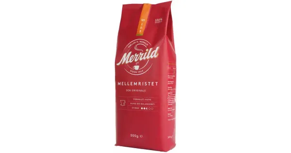 103 keskmine röst MERRILD filtrikohv 500g, 100% Araabika