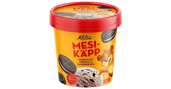 Mesikäpp Koorejäätis Küpsisetükkide ja Kakaokreemiga 270 g