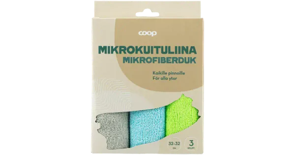 Mikrokiudlapp Coop 3tk