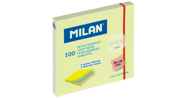 Milan märkmepaber 7,6x7,6cm pastel 100 lehte