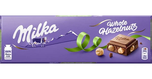 Milka piimašokolaad tervete pähklitega 250g