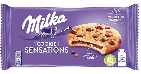 Milka Sensatsion šokolaaditäidisega küpsised 156 g
