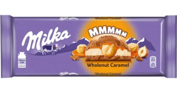 Milka Toffee tervete pähklitega piimašokolaad 300 g
