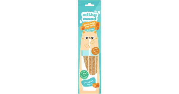 Milky Mood Karamellimaitselised piimakõrred vitamiinidega 30g