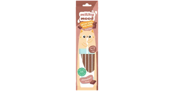 Milky Mood šokolaadimaitselised piimakõrred 30g