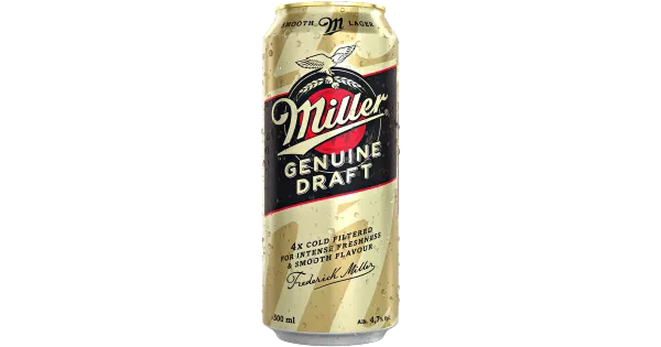 Miller Genuine Draft õlu 4,7%vol 500ml