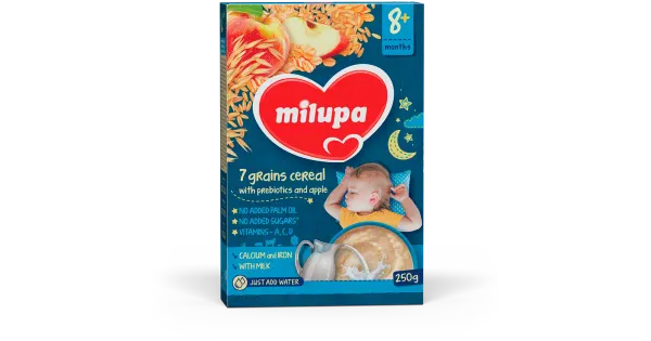 Milupa HEA UNE 7-viljapuder õunte ja prebiootikumidega, 8K+, 250g