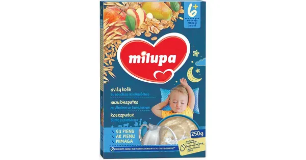 Milupa HEA UNE Kaerapuder õunte ja pirnidega 6+ 250 g