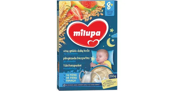 Milupa HEA UNE täisterapuder maasika-banaani 8+ 250 g