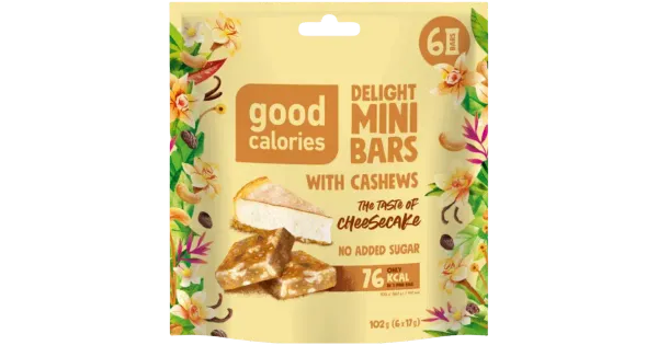 Mini batoonid GOOD CALORIES juustukook 17gx 6
