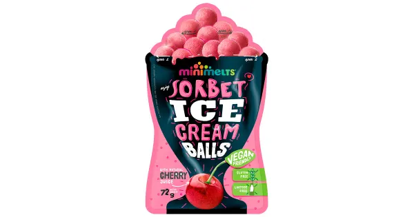 MiniMelts Big Kirsi Sorbetipallid 72 g