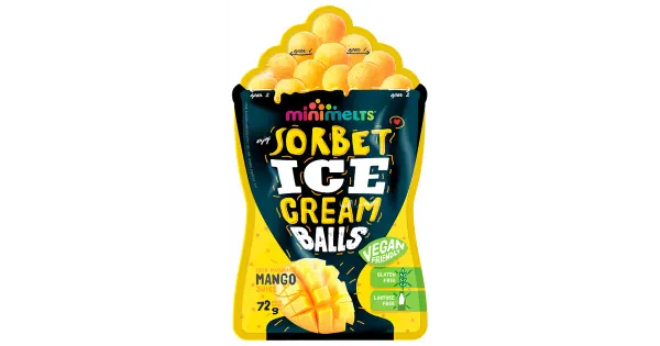MiniMelts Big Mango Sorbetipallid, 72 g