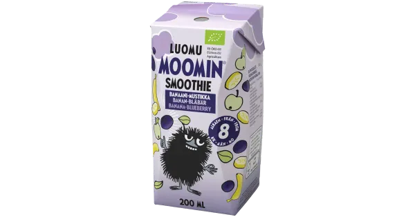 Moomin Muumi mahe banaani-mustika smuuti 200ml