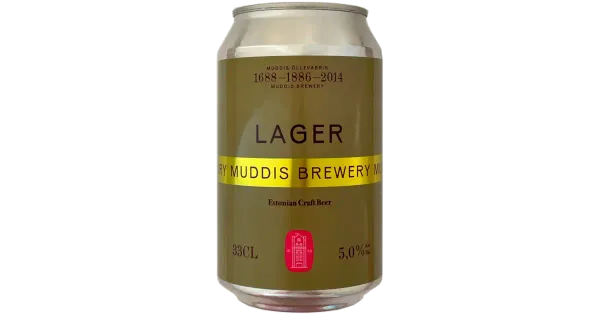 Muddis Lager õlu 5%vol 330 ml
