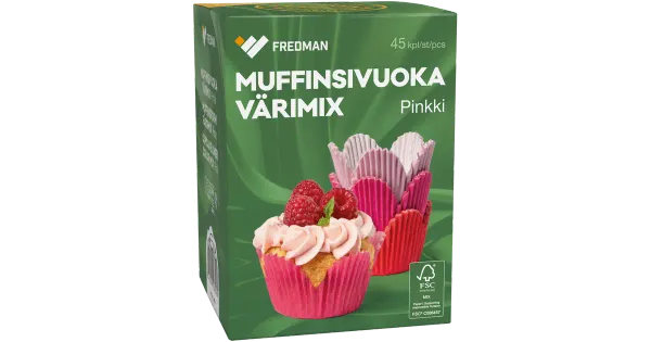 Muffinivormid Fredman Mix roosa 45tk