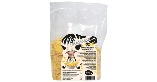 Muhuu maisihelbed suhkruga 375 g
