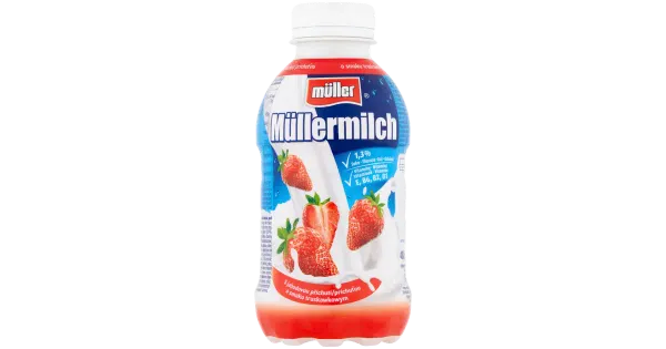 Müller maasikamaitseline piimajook 1,4%, 400g