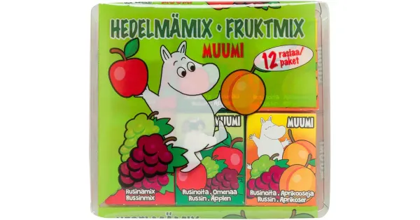Muumi Hedelmämix puuviljasegu 3+a, 12 × 14 g